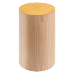 Cylinder houten urn