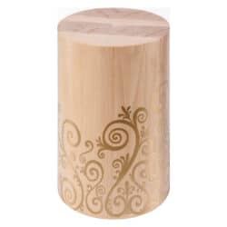 Cylinder houten urn