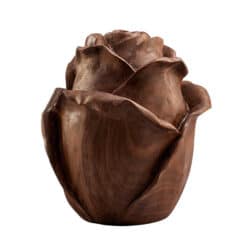 Rose closed houten urn
