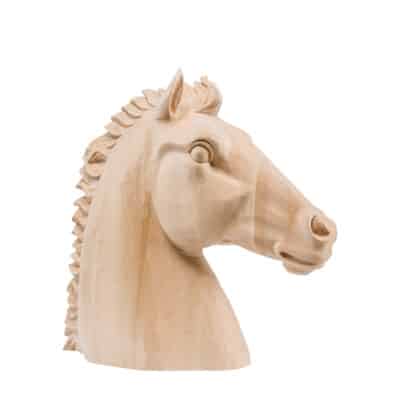 Paardenhoofd houten urn