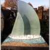 Graf monument van glas laten maken