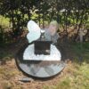 Glazen grafmonument