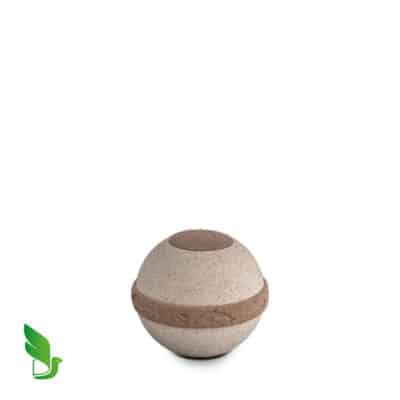 Biologische Cuarzo urn – Medium – Bruin
