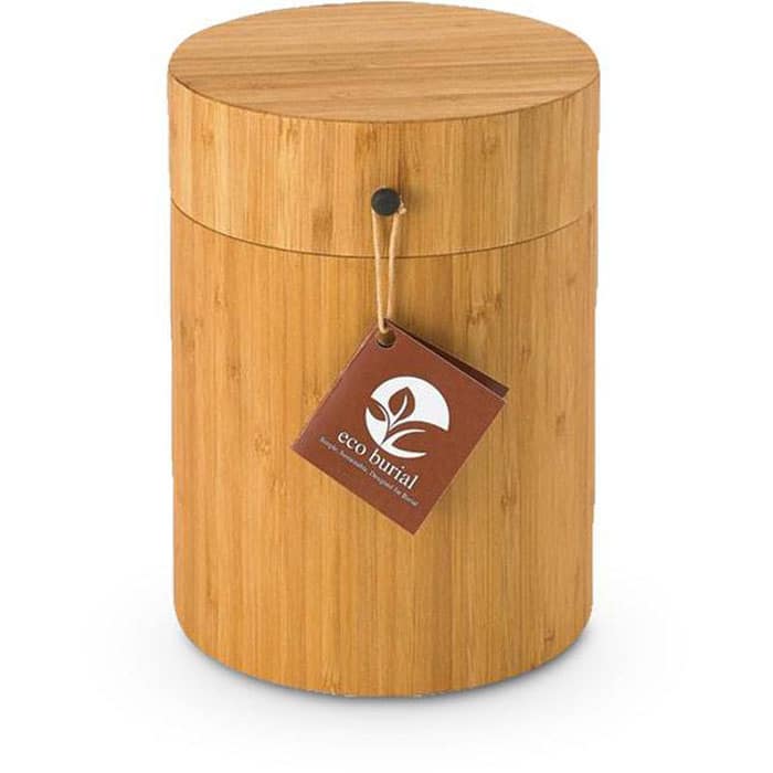 Biologische bamboe urn