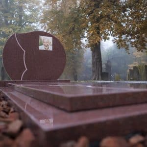 Foto op grafmonument