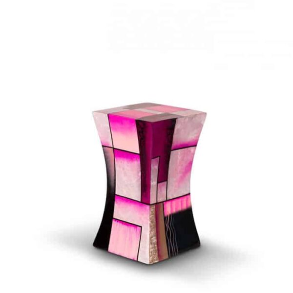 Moderne urn roze