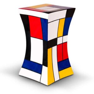 Urn in Mondriaan kleuren