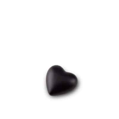 Keramische Urn Hartvorm – Klein – Zwart