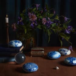Blue Flower urn Royal Delft