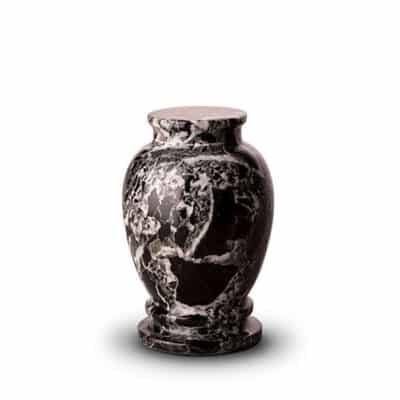 Keepsake Marmeren Urn – Zwart wit 001