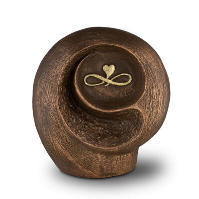 Keramische urn brons Infinity